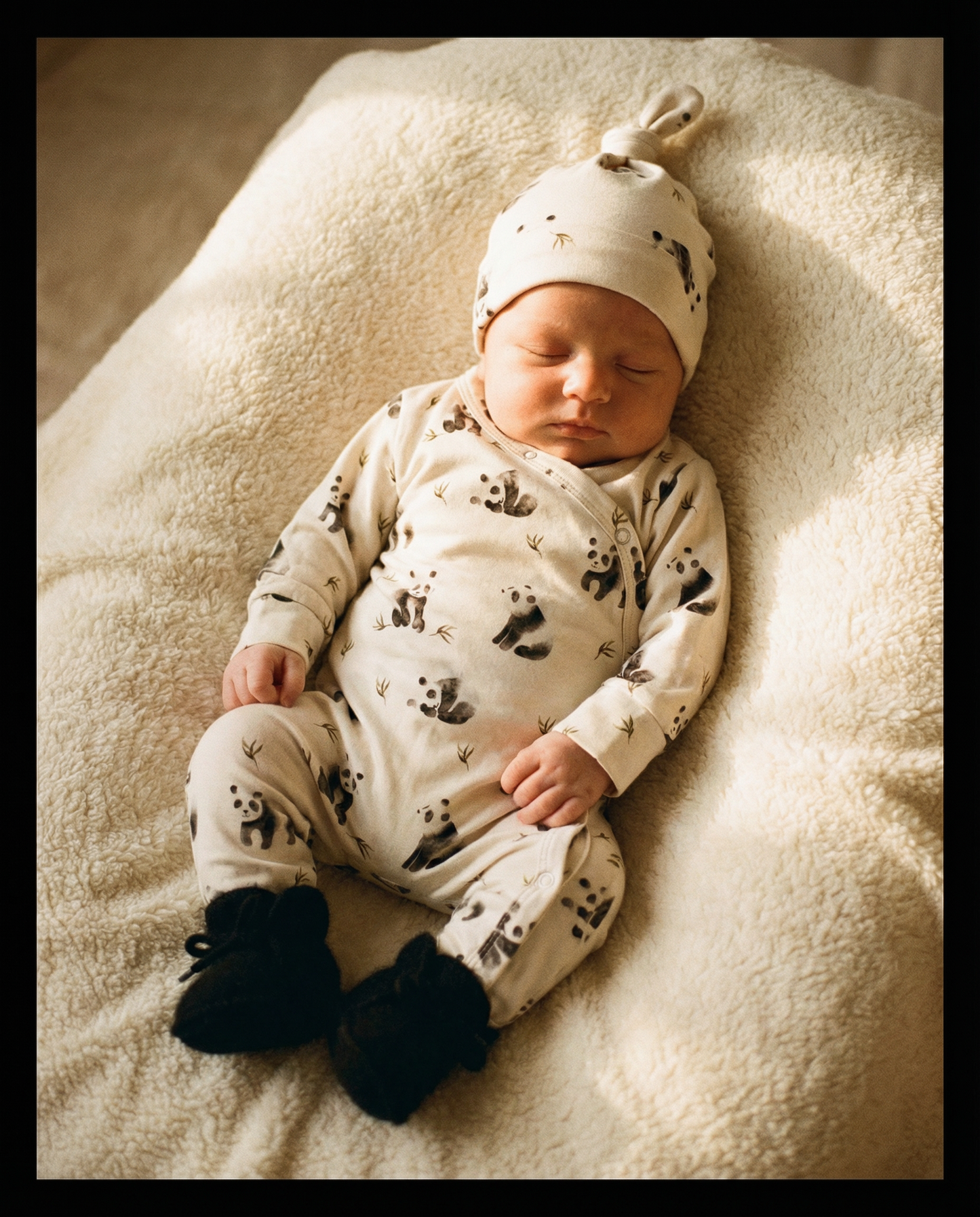 Merino wool slippers black