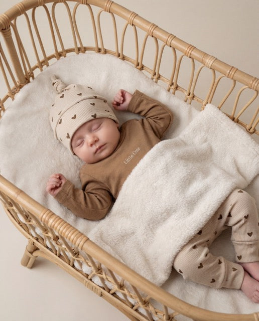 Cable-knit pants natural