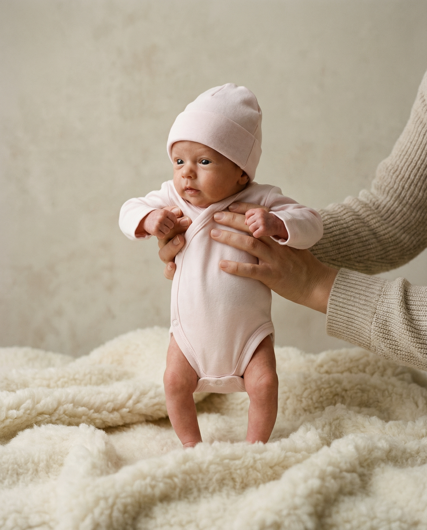 Personalisiertes Strampler-Set Cognac