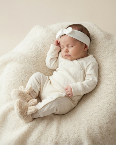 Boxpakje baby rib ecru