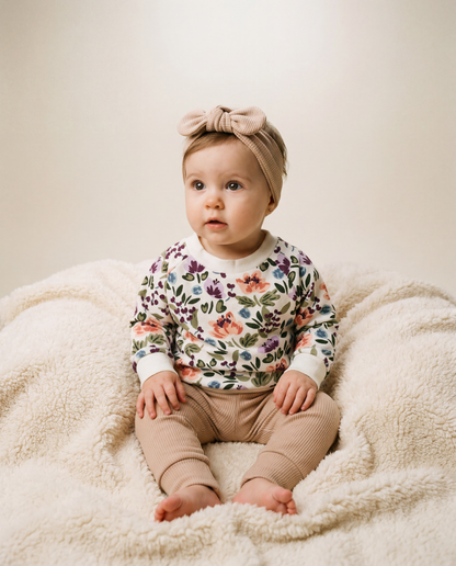Babyhose Rippe nude rosa