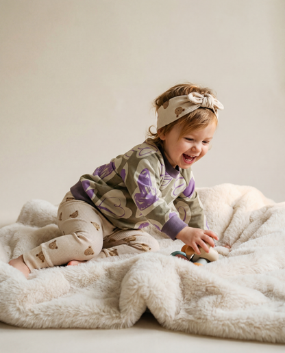 Leggings Baby Rib Little One Bären