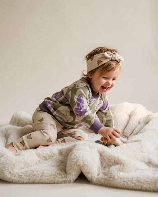 Oversize Pullover Altflieder personalisiert